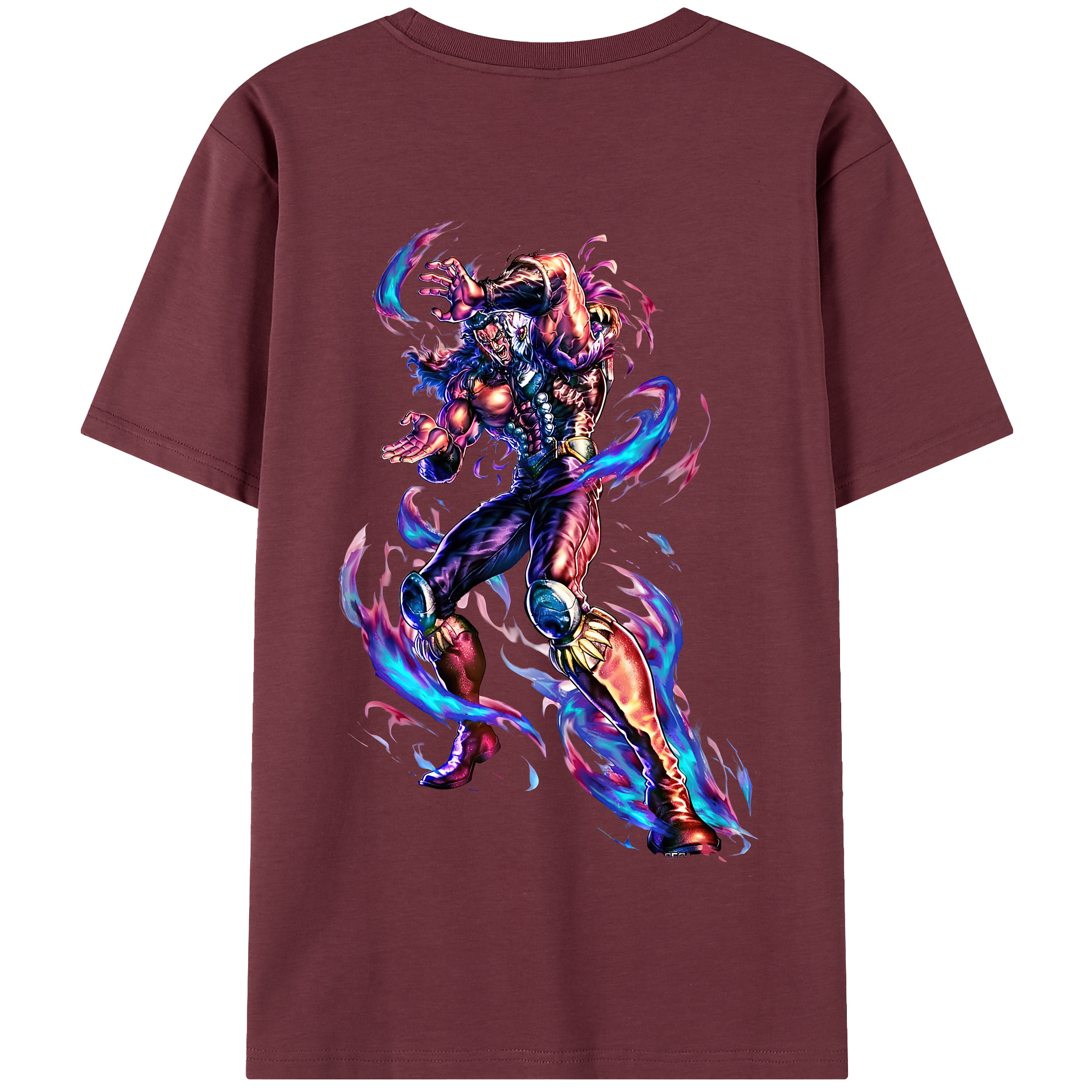 （画像用） 北斗の拳 Fist of the North Star 綿100％半袖Tシャツ（背面プリント）